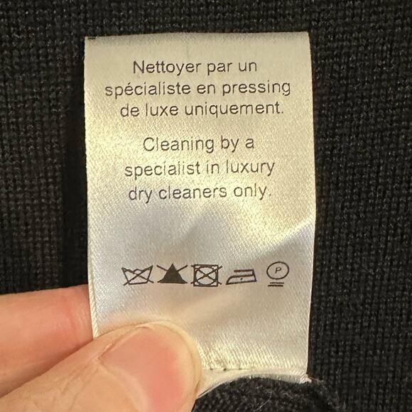 Lanvin Black Sweater Dress size XS Wool Cashmere Silk blend - Picture 11 of 13